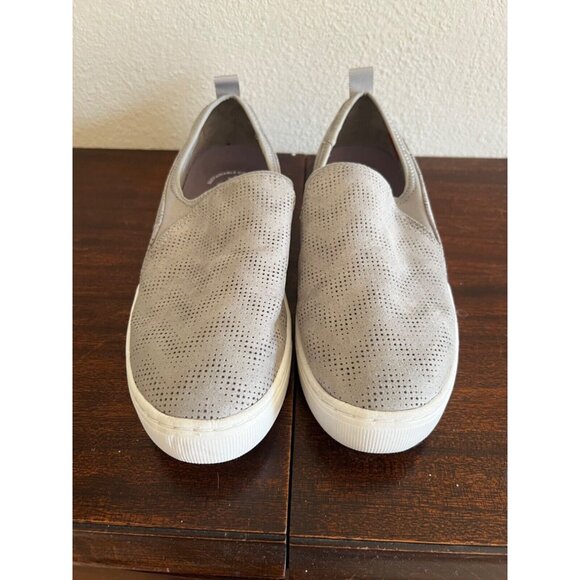 Dr. Scholl's Nova Sneakers 10M Women's Shoes Slip On Gray Perforated Fabric - Picture 7 of 9